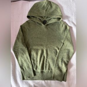 Size 10-11 green Crewcuts 100% cashmere hoodie